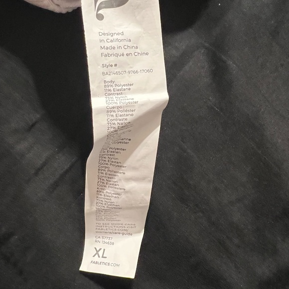 Fabletics Kessler White Medium Impact Strappy Women’s Sports Bra, size XLarge - Picture 5 of 5